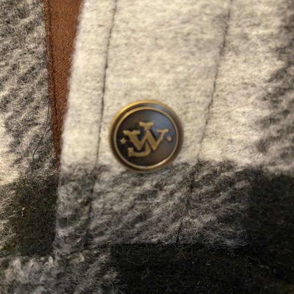 Black and Gray Plaid Men's Sweatshirt - Picture 3 of 3